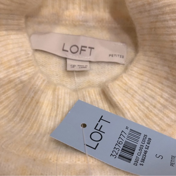 Loft Wool Blend Dachshund Buffalo Plaid Sweater Size SP NWT - Picture 6 of 6